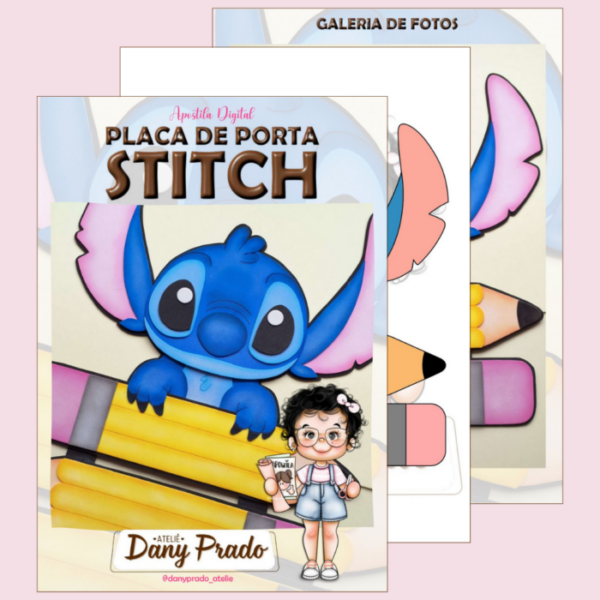 Apostila Placa de Porta Stitch - Imagem 3