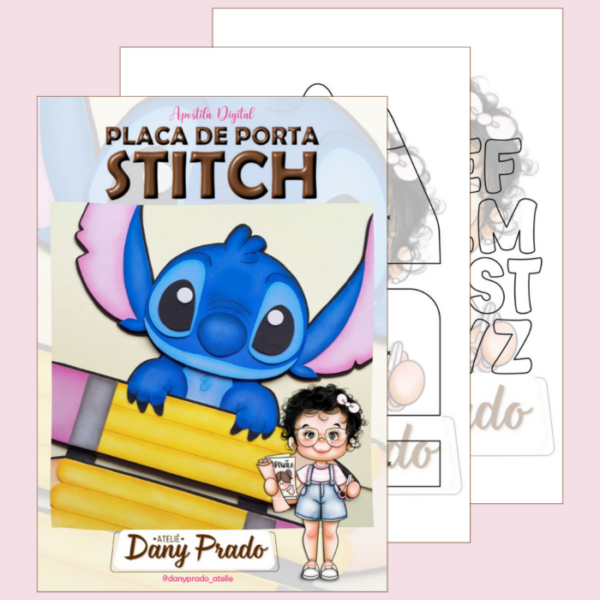 Apostila Placa de Porta Stitch - Imagem 2