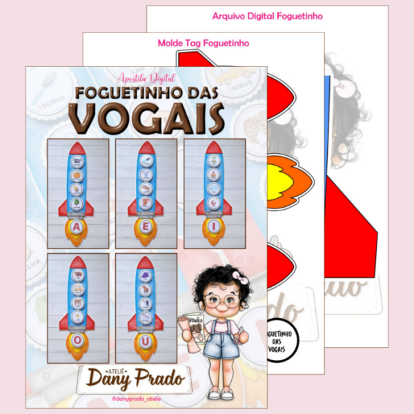 Apostila Foguetinho das Vogais - Imagem 2